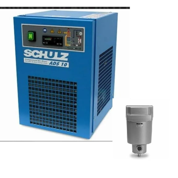 SCHULZ REFRIGERATED AIR COMPRESSOR DRYER: 10 CFM 115 VOLTS   PARTICULATE FILTER
