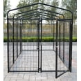 Omitree New Outdoor Heavy Duty Dog Kennel, 4'Wx8'Lx4'H, Modular Welded ...