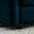 thumbnail image 5 of Couch - Upholstered In Blue Chenille Fabric Modern 2, Blue, Breathable, 5 of 5