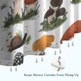 thumbnail image 6 of Brown Mushroom Bug White Pattern Shower Curtain 36"x72" ,Bathroom Decorative Shower Curtains Set with 12 Hooks,Modern Waterproof Washable Shower Curtain, 6 of 6