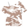 thumbnail image 6 of JOANKDMI Children One Shoulder T Shirts Girls 5-6 Camouflage Print Short Sleeve Tops Summer Casual Slant Neck Blouse Asymmetrical Fashion Tees Daily Holiday Wear Outfit, 6 of 9