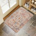 thumbnail image 4 of Retro Door Mat, 17 X 30 Inch Bohemian Light Pink Patterned Carpet Welcome Doormat Decorative Home Floor Mat, Non Slip Rubber Back and Strong Water Absorption for Outdoor Indoor Entrance Decor, 4 of 6