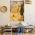 thumbnail image 2 of Egyptian Decor Wall Hanging Tapestry, The Great Sphinx Face With Other Pyramids In Egypt Old Historical God Ancient Monument Art, Bedroom Living Room Dorm Accessories, By Ambesonne, 2 of 5