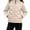 Beige, variant on Teylalorva Girls Outerwear (2-15) Winter Zip Up Jacket Long Sleeve Solid Color Warm Coat With Pockets Casual For Kids Beige Size 3T
