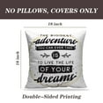 thumbnail image 2 of LALILO Throw Pillow Covers Inspirational Quote Motivation Shirt Cushion Cover 18" x 18", 2 Pack, 2 of 6