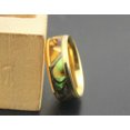 thumbnail image 4 of K-KED Wholesale Lots 32pcs Classic Shell Ring Stainless steel Gold Plated Unisex Rings, 4 of 5