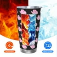 thumbnail image 6 of Lsque Cowboy Hat Pattern 20oz Car Cup with Lid and Straw, Insulated Coffee Cup with Straw Topper, Spill Proof Travel Coffee Mug, Stainless Steel Tumble-Straw Three-piece Set, 6 of 8