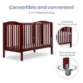 thumbnail image 6 of Dream On Me Full Size 2-in-1 Folding Stationary Side Crib, Locking Wheels, Cherry, 6 of 10