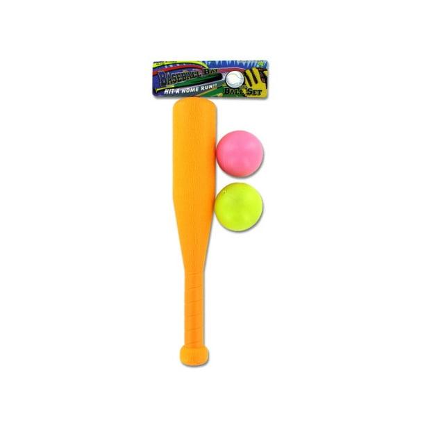 Baseball Bat & Balls Set, 24 Count