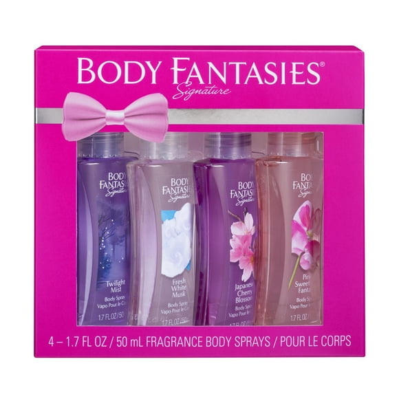Body Fantasies Fragrance Body Sprays 4pc Set
