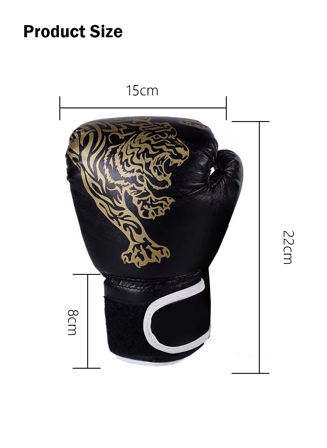 Children boxing gloves- Boxing Gloves with Tiger Pattern: Breathable, Protective & Comfortable for Training