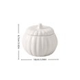 thumbnail image 3 of Ceramic Pumpkin Soup Bowl with Lid 3.94 Inch Covered Stew Soup Bowl Porcelain Serving Dish for Pumpkin Desserts and Stews Kitchen Dinnerware, 3 of 6