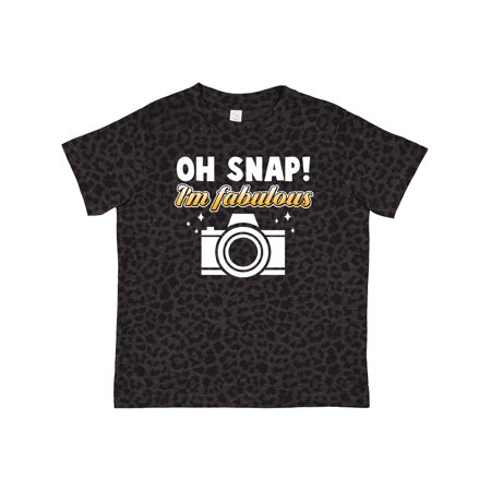 

Inktastic Oh Snap Im Fabulous with Camera Gift Toddler Boy or Toddler Girl T-Shirt
