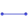 thumbnail image 2 of 16G Industrial Barbell Surgical Steel Anodized Body Piercing Jewelry 32mm Long, 2 of 4
