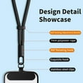 thumbnail image 4 of 2-Pack Hand Wrist Strap Lanyard,Universal Cell Phone Multifuctional Patch Lanyards for Women and Men (Black), 4 of 6