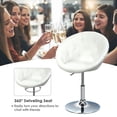 thumbnail image 5 of Giantex 1Pc Adjustable Modern Swivel Round Tufted-White, 5 of 7