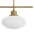thumbnail image 6 of Hunter - Getty 2-light Luxe Gold, Extra Large Chandelier, Dimmable, Modern Style, Linear Shaped, for Bedrooms, Dining, Living Rooms - 13192, 6 of 12