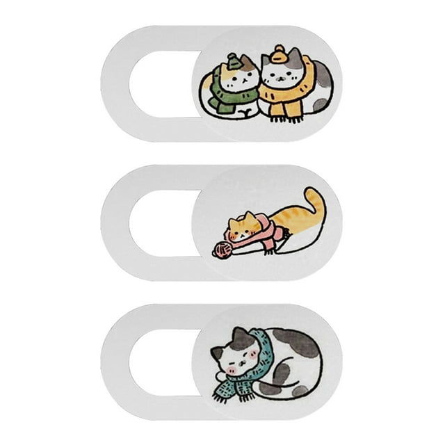 MasteelfCA 3 Pcs Creative Caméra Web Covers Anti-peeping Covers Privacy Protection Covers