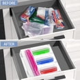thumbnail image 3 of czcpp-Acrylic Organisateur de Sac Ziplock pour Tiroir de Cuisine, Boîte de Rangement Alimentaire en Plastique Transparente Compatible avec Sandwich, 3 of 4