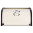 thumbnail image 1 of Metal Bread Box: Kitchen Countertop Small Bread Storage with Roll Top Lid Modern Bread Holder for Homemade Bakery Bread, 1 of 8
