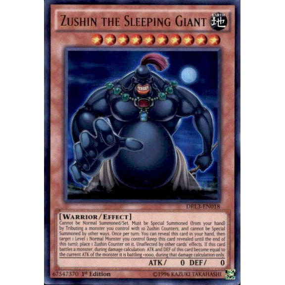 YuGiOh Dragons of Legend: Unleashed Ultra Rare Zushin the Sleeping Giant DRL3-EN018