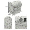 thumbnail image 4 of Woodsy Stand Mixer Cover, Hand Drawn Sketches of Various Items, Kitchen Appliance Organizer Bag Cover with Pockets, 5 Quarts, White Multicolor, by Ambesonne, 4 of 4