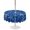 Royal Blue, White, Cobalt, variant on Outdoor Tablecloth with Umbrella Hole for Patio/Picnic/Party/Camping, Nautical Starfish Waterproof Table Cloth Round Cover Washable, Summer Ocean Marine Life Modern Blue (Dia 60")