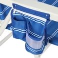 thumbnail image 4 of Mainstays Beach Oversized 4 Position Chair, Blue Stripe, 4 of 15