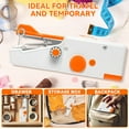 thumbnail image 4 of BSHAPPLUS® 36PCS Mini Portable Sewing Machine, Hand Cordless Sewing Tool Handheld Sewing Machine, Essentials for Home Quick Repairing and Stitch Handicrafts,Orange, 4 of 7