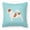 Blue, variant on Carolines Treasures BB3607PW1818 Jack Russell Terrier Checkerboard Pink Fabric Decorative Pillow
