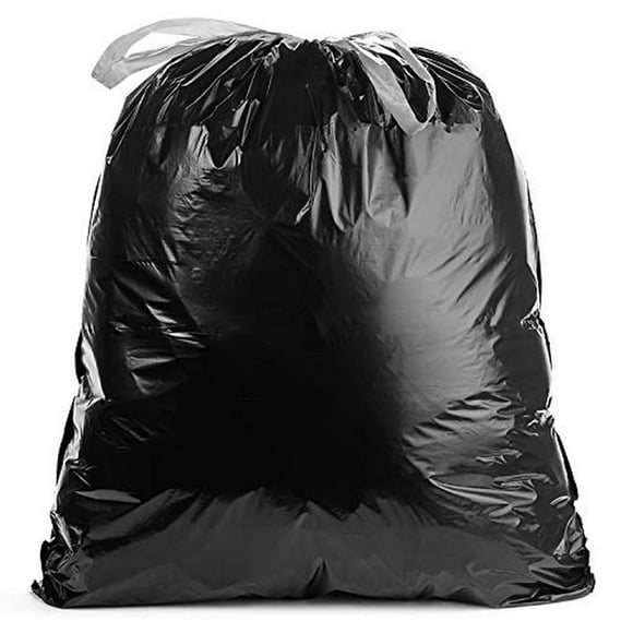 Bolsas de basura Ultrasac 170-208L, 1,25 mil, negras, con cordones