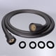 thumbnail image 1 of Anti-twist Shower Hose, 1.5M Shower Hose, PVC Smooth Shower Hose, Anti-Corrosion High Temperature Resistance, Brass Interface (Grey), 1 of 5