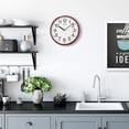 thumbnail image 4 of Seiko 12 in. Business Wall Clock, Red Analog Quartz QXA756RLH, 4 of 5