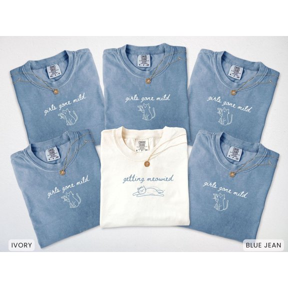 Girls Gone Mild Bachelorette Cat Shirt Slumber Party Themed Bach Party Tshirt Girls Trip S