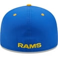 thumbnail image 4 of Men's New Era  Royal/Gold Los Angeles Rams Flipside 2Tone 59FIFTY Fitted Hat, 4 of 5