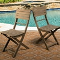 thumbnail image 4 of Grey Folding Chairs, Made From Wood, Weather-, Of 2 Grey, To & Weather, 4 of 6
