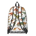 thumbnail image 3 of Cute Dinosaur Pattern Backpack for School,Cute School Bag,Schoolbag with Adjustable Shoulder Straps & Padded Back,15.7"x11.8"x5.5", 3 of 5