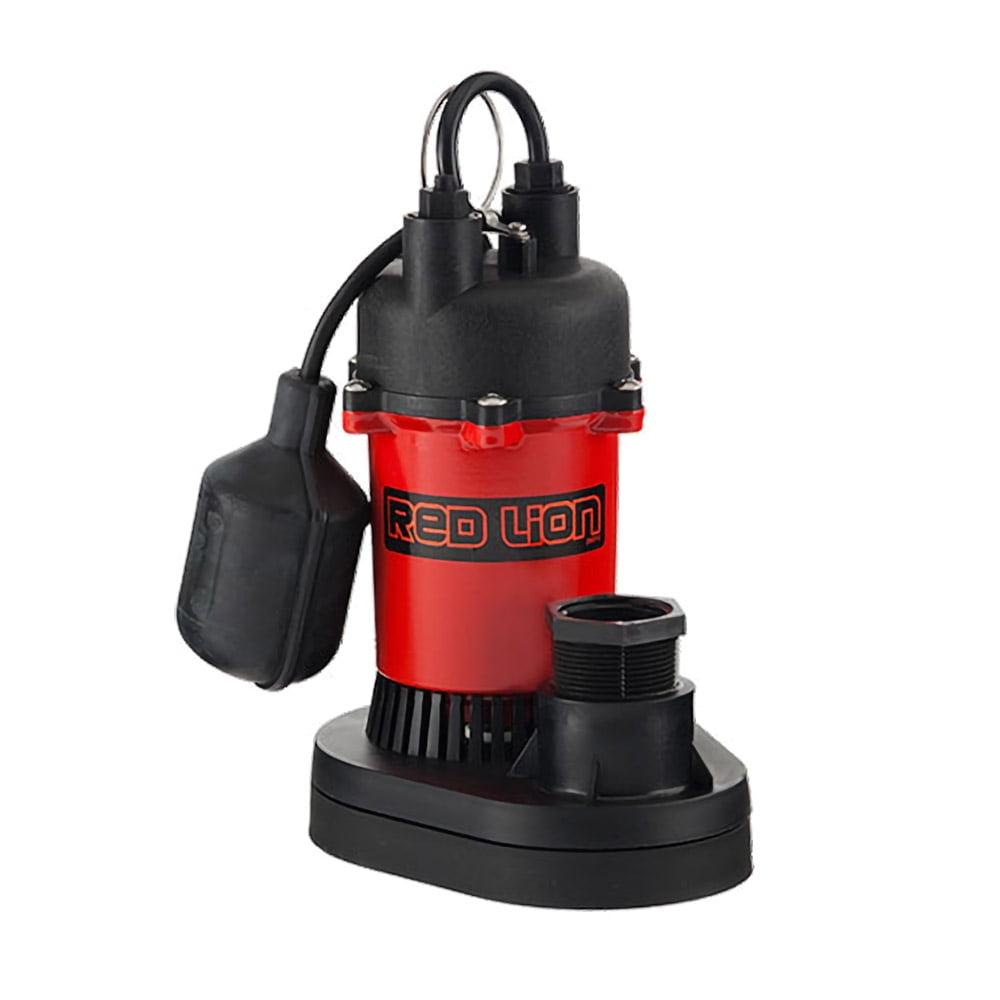 Red Lion14942739 1/4 HP, 2900 GPH Sump Pump Thermoplastic w