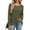 Army Green(Womens Tops), variant on ZHYou Women Cross Wrap Ribbed Knit Sweaters,Long Sleeve,Soft Stretchy Warm Casual Daily Tops with Decorative Buttons,Brown,Size M