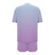 thumbnail image 4 of Pijama informal holgado con estampado de cuello redondo y manga corta para mujer, de poliéster, 4 of 5