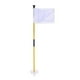 thumbnail image 1 of White Golf Green Flag, Two-Section Detachable Flagpole, Easy to Carry Green Target Flag Hole Cup, 1 of 5