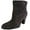 Dark Brown / Black, variant on Nine West Women Quarrel Suede Western Ankle Boot Shoe, Dark Brown/Black, US 8.5