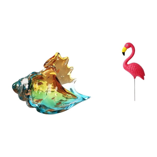 Figura De Caracola De Cristal, Animal Marino, Decoración Artística, Estatua Artesanal, Adorno Para El Hogar, La Oficina, La Entrada, La Habitación, La Mesita De Noche, El Patio Y El Jardín.