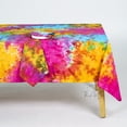 thumbnail image 2 of The Art Box Tablecloth -42 x42 Inches Tie Dye Multicolor Square Table Cloth for Kitchen Dining Room Holiday Table Cover for Party Dinner, 2 of 11