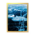 thumbnail image 1 of Designart 'White and Blue Ice Structure I' Modern Framed Art Print, 1 of 4