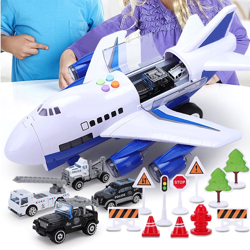 Toy Aircraft Music Story Simulation Track Inertia Children's Toy Aircraft  Large Size Passenger Plane Kids Airliner Toy Car.