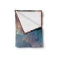 thumbnail image 2 of Eagle Soft Flannel Fleece Throw Blanket, Majestic Huge Bird Flying Above the Sea into the Starry Sky Freedom Themed Image, Cozy Plush for Indoor and Outdoor Use, 50" x 60", Multicolor, by Ambesonne, 2 of 5
