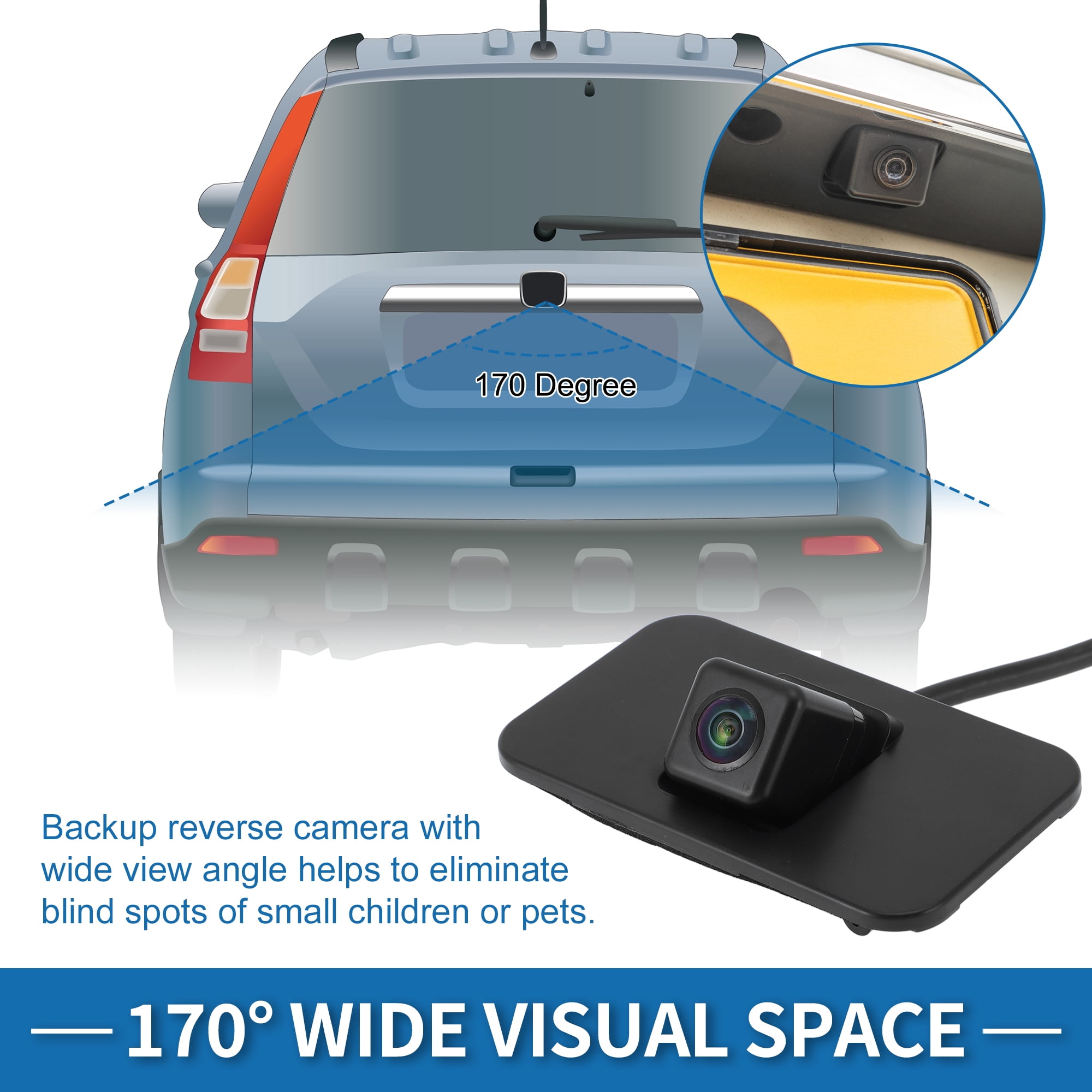 Unique Bargains Rear View Camera for Cadillac Escalade Suburban Tahoe Yukon 15-19