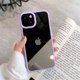 thumbnail image 3 of Funda de teléfono con parachoques de silicona a prueba de golpes para iPhone 16 15 14 11 12 13 Pro Max XS XR 8 7Plus, funda trasera de protección transparente, 3 of 5