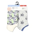 thumbnail image 2 of Wonder Nation Girls Floral No-Show Socks, 10-Pack, Sizes S-L, 2 of 16